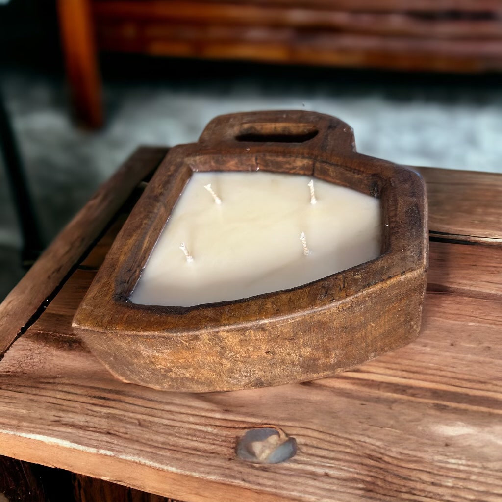 Coffee Cup wooden dough bowl