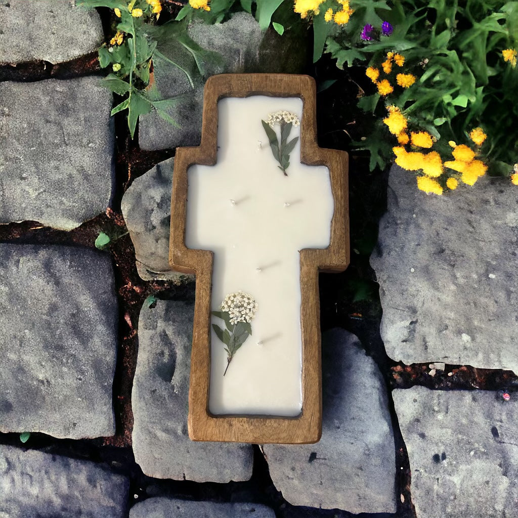 Large Cross Wooden Bowl