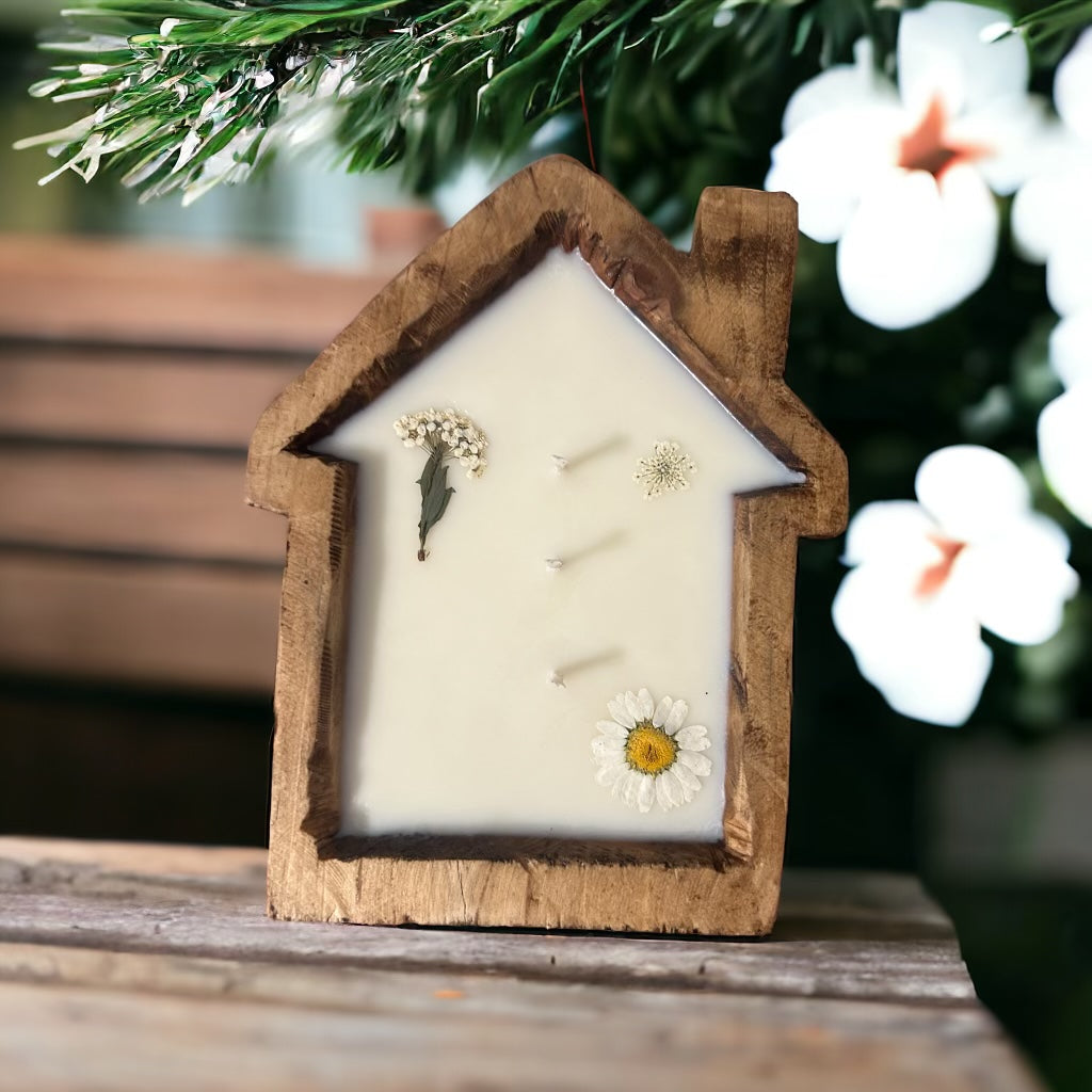 Small House Wooden Bowl