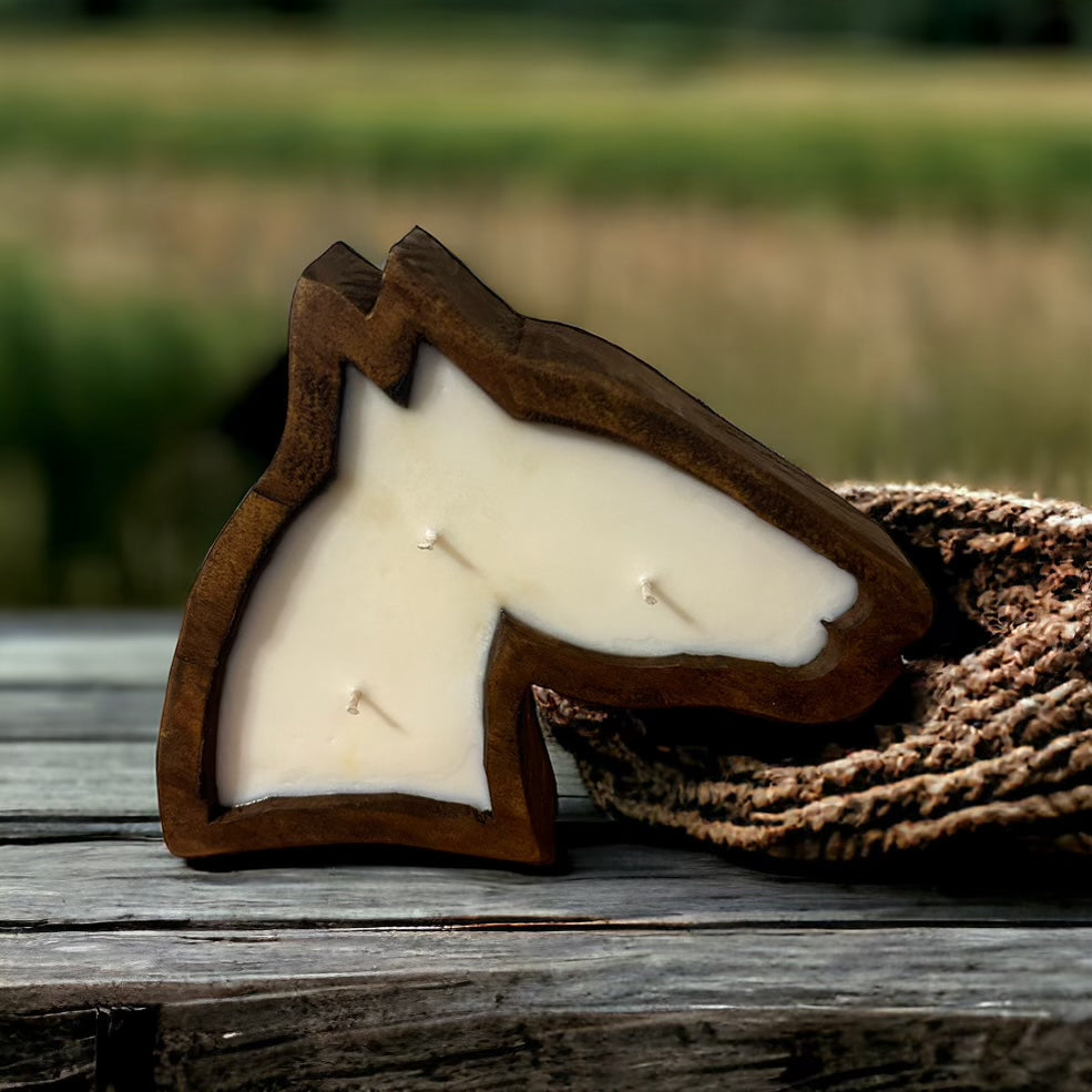 Horse wooden bowl