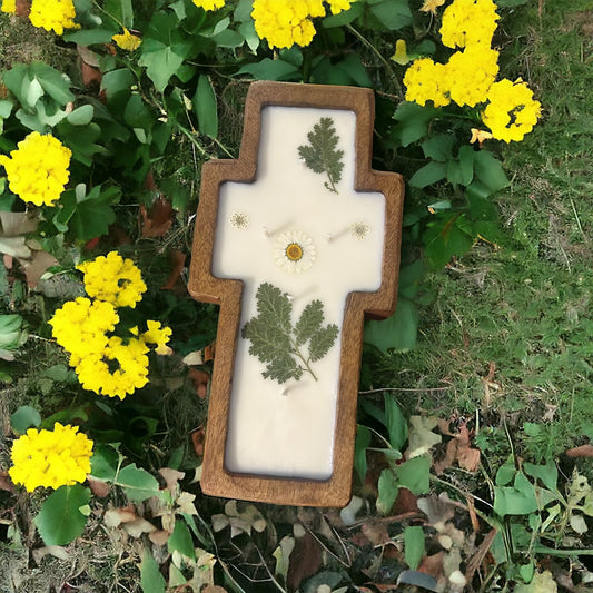 Large Cross Wooden Bowl