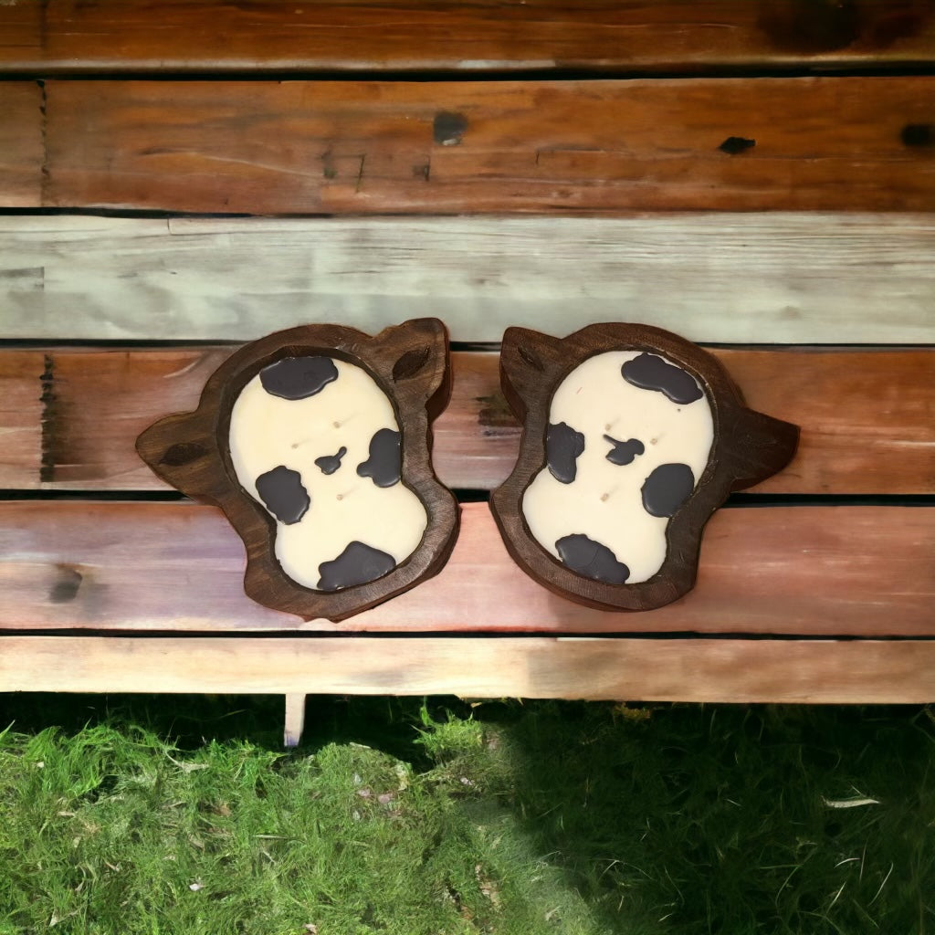 Small Cow Wooden bowl