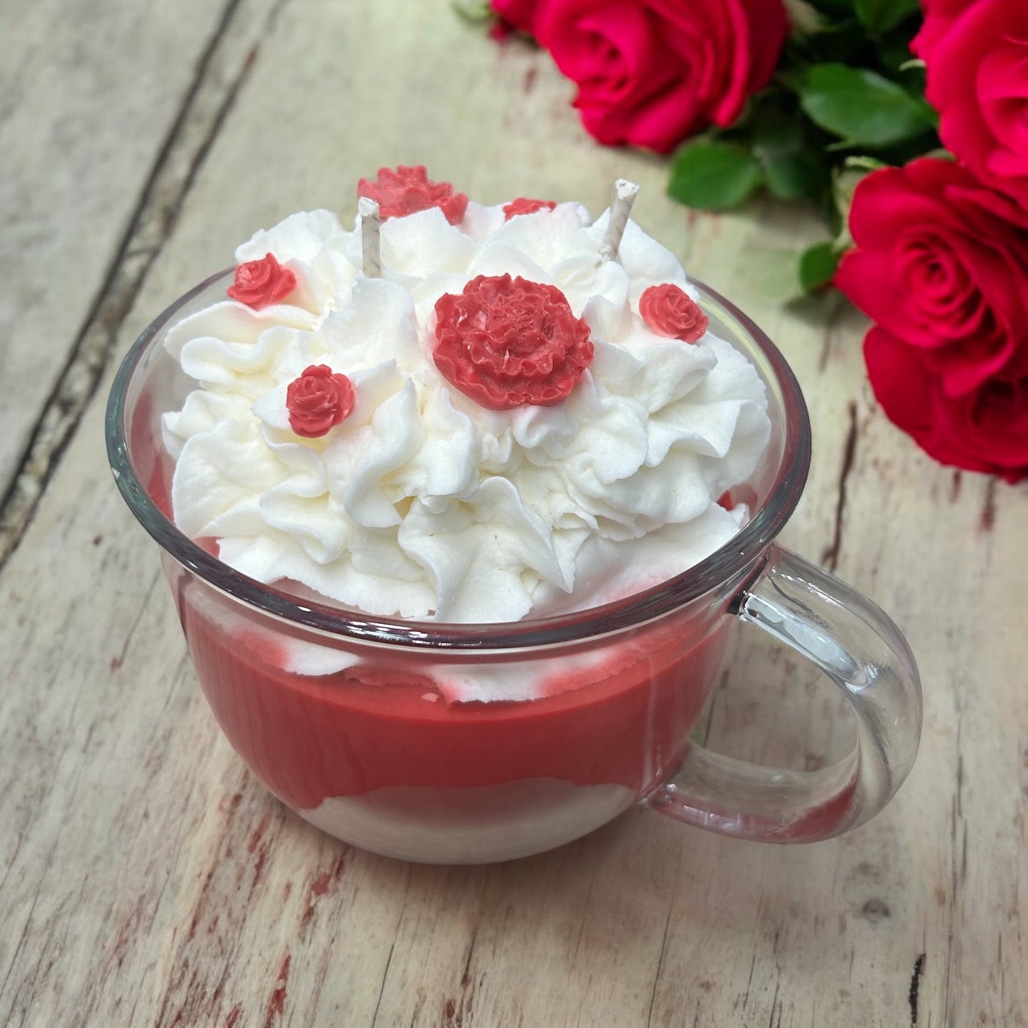 Rose Dessert Candles