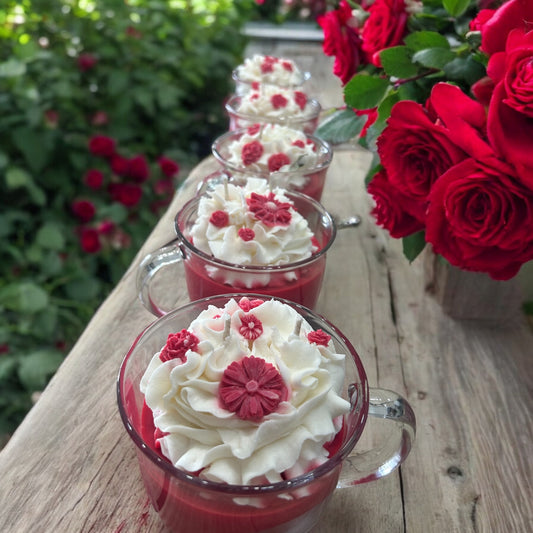 Rose Dessert Candles