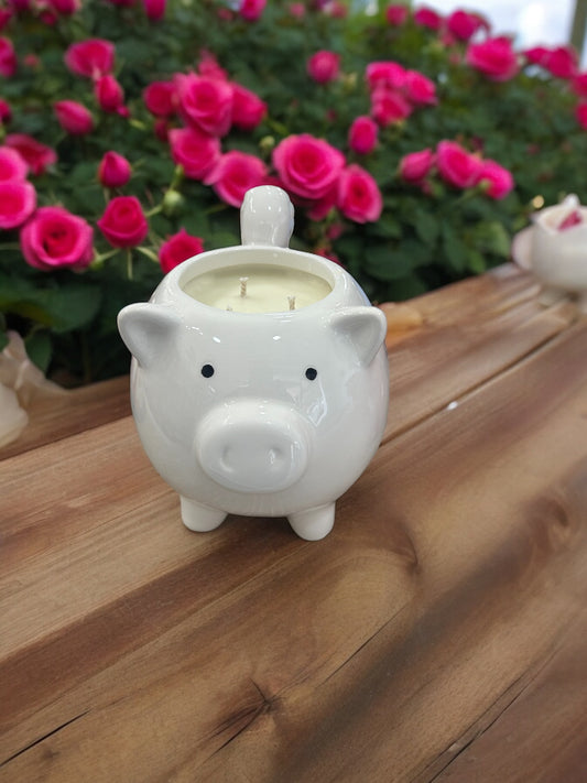 Pig Mug Candle